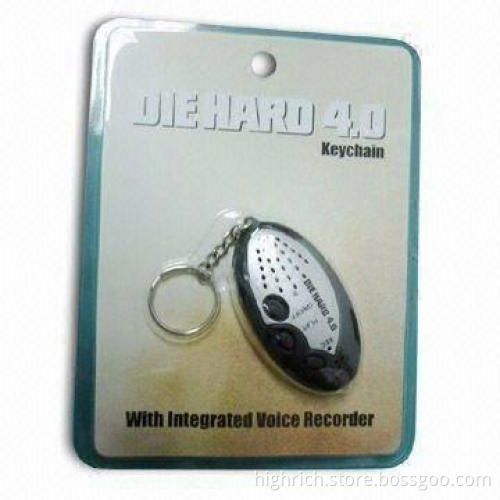 Digital Voice Recording Keychain with LED Light